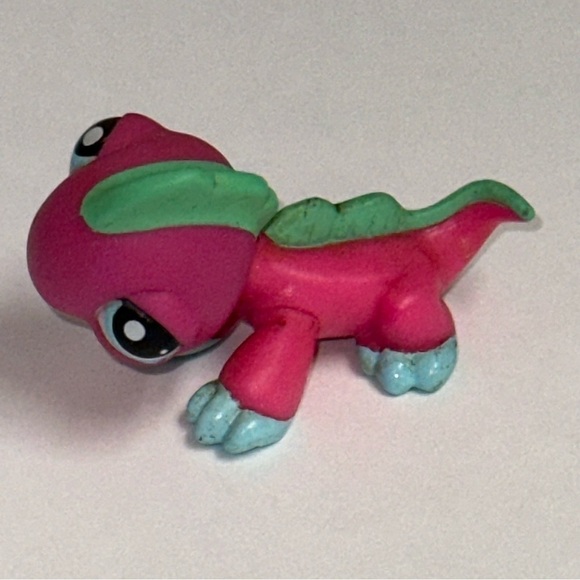 Littlest Pet Shop LPS Pink IGUANA #1575 Hasbro - Picture 7 of 9
